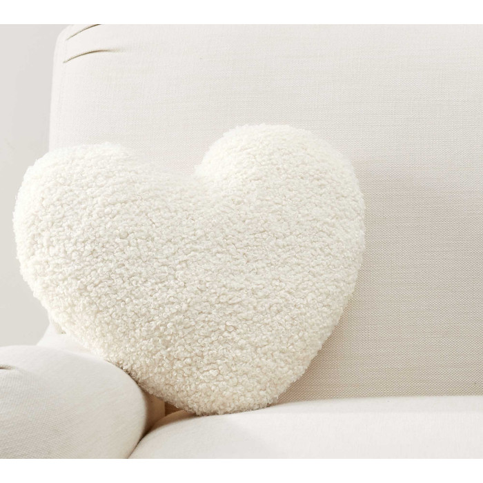 Love, подушка сердце 40х35, мех